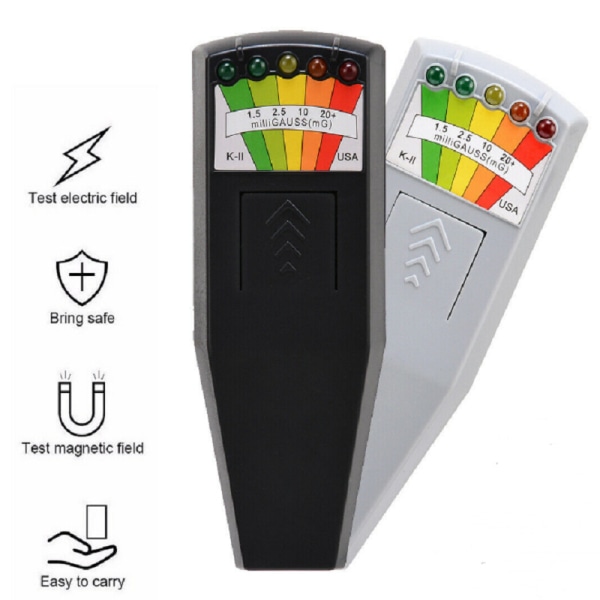 Sähkömagneettisen kentän ilmaisin EMF-mittarilla 9V paristoilla haamujahtiin