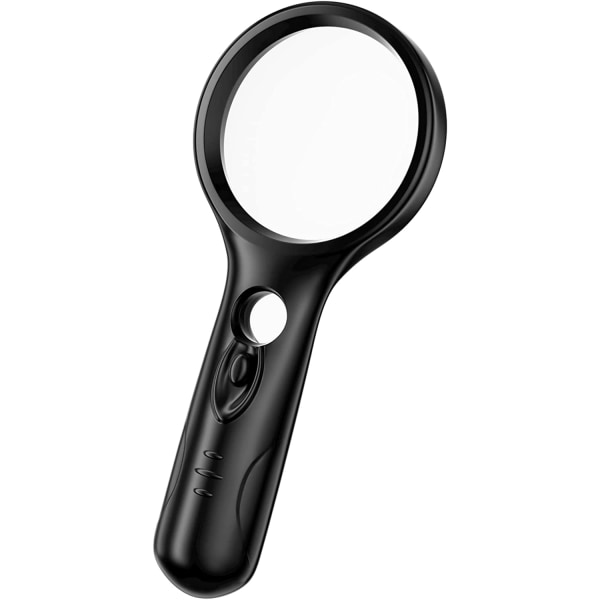 Reading Magnifier, 3X 45X Illuminated Magnifying Glass with 3 LE