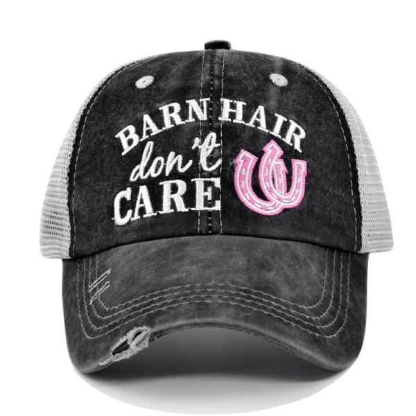 Barn Hair Don't Care baseball cap (pink) - women's truck driver