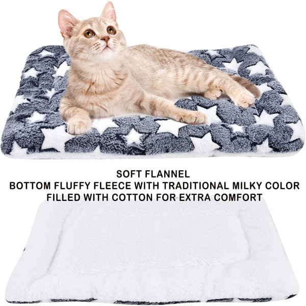 Blødt og varmt flannel varmt tæppe, tykt hundetæppe kattemåtte (4