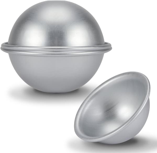 Aluminium Bakeform (10 cm) Halvkule Kakekopper Dessert Pudding