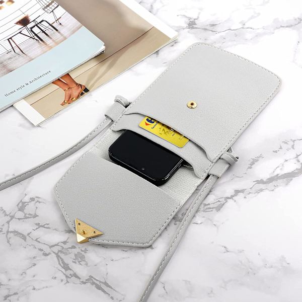 Damväskor, liten mobiltelefonväska, PU-läder, dammini-crossbody
