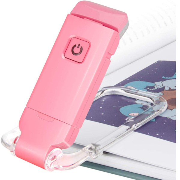 Bokleselampe USB Oppladbar Leselampe 3 Lysstyrker