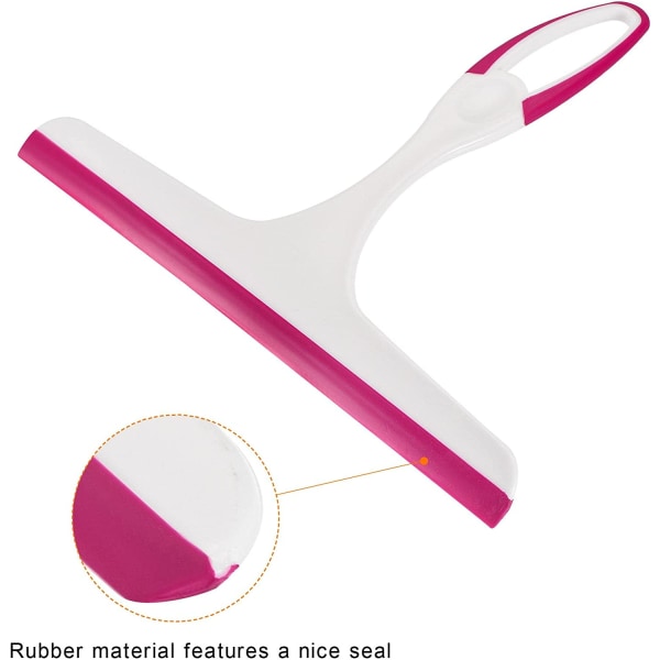 Sourcing Map Duschsqueegee med 2 Krokar för Glasdusch