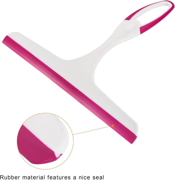 Sourcing Map Dusjsqueegee med 2 kroker for glassdør
