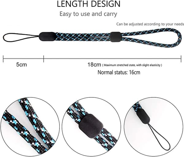 Lanyard håndleddsrem, justerbar håndleddsrem, lanyard med håndledd
