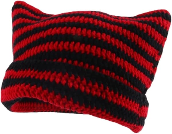 Hatter for kvinner Cat Beanie Vintage kvinner Fox Hat Grunge tilbehør