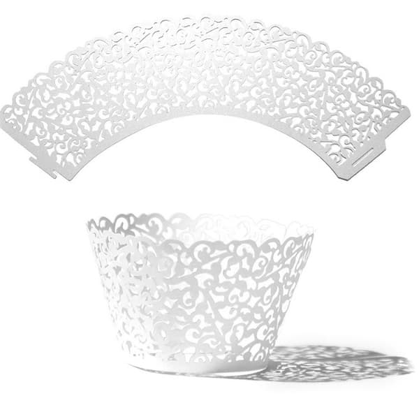 100 tykkede laser hulede kakekopper omgir baking p