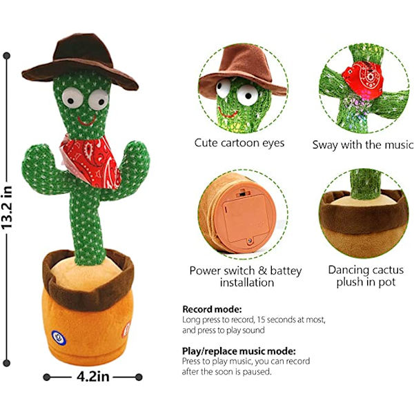 Cowboy-kaktus danser, imiterer kaktus tale, synger