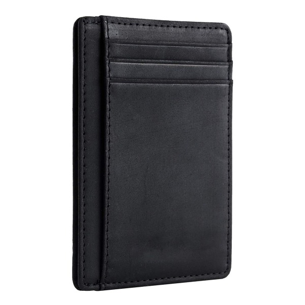 (svart)RFID-blokkerende lommebok for menn med glidelåsrom for Co