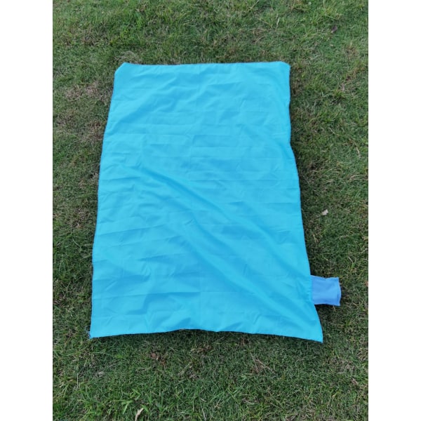 Mini Pocket Piknik-teppe (blått), bærbar strandmatte, Machine W