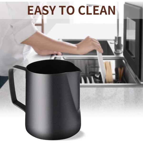 Rustfrit stålmælkeglas 600 ml (20 oz) til cappuccino og lat