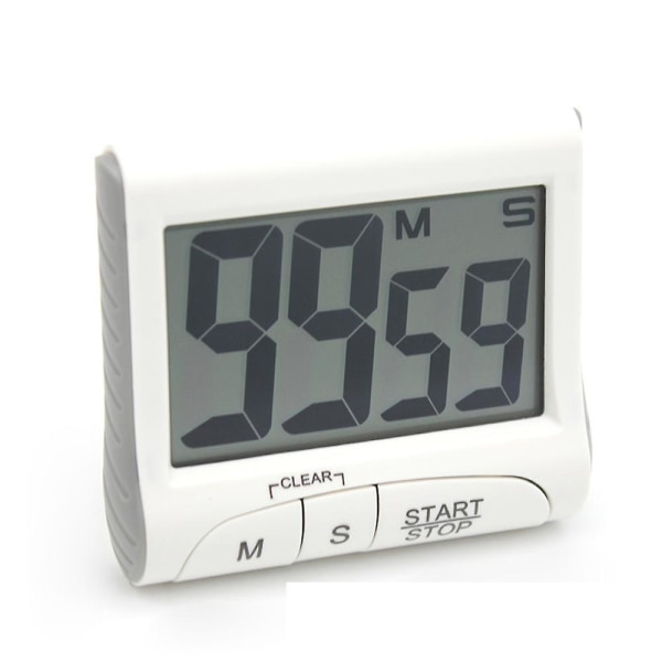 3\" Stort Display Køkken Timer - Digital Timer Magnetisk Bagside