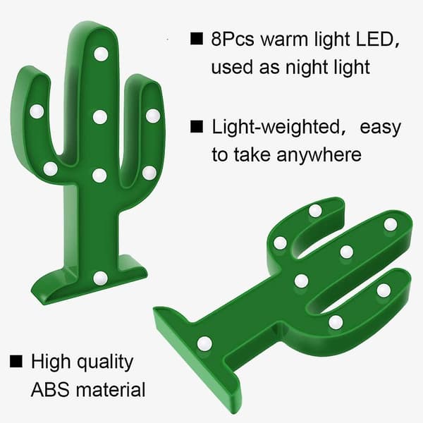 Cactus Light Barnrumsdekorationslampor Belysning, Led Cactus Lamp Ni