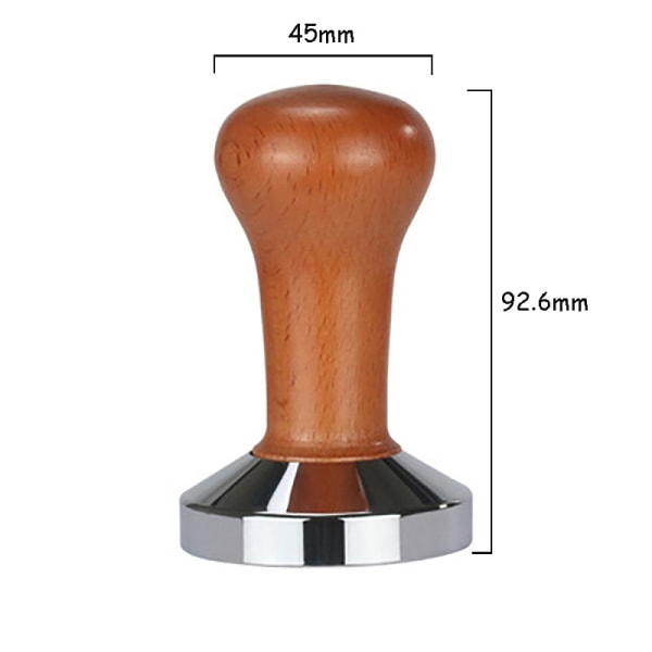 Pulverpresse, 53 mm diameter kaffepresse, rustfritt stål, for f.eks