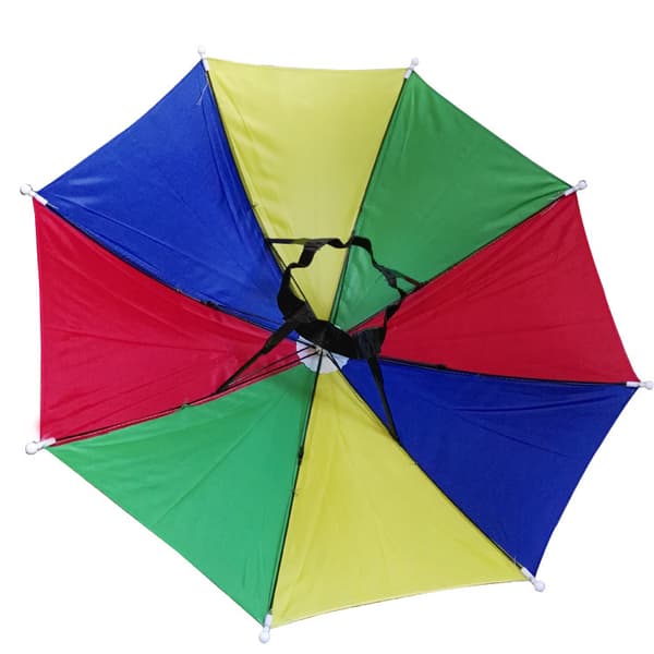 Vannmelonfarget paraplyhette 32cm, turisme fiske paraplyhette