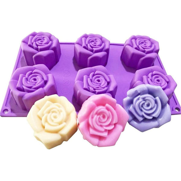 Roseformet non-stick form - Silikonform Multi-hulromsformer for