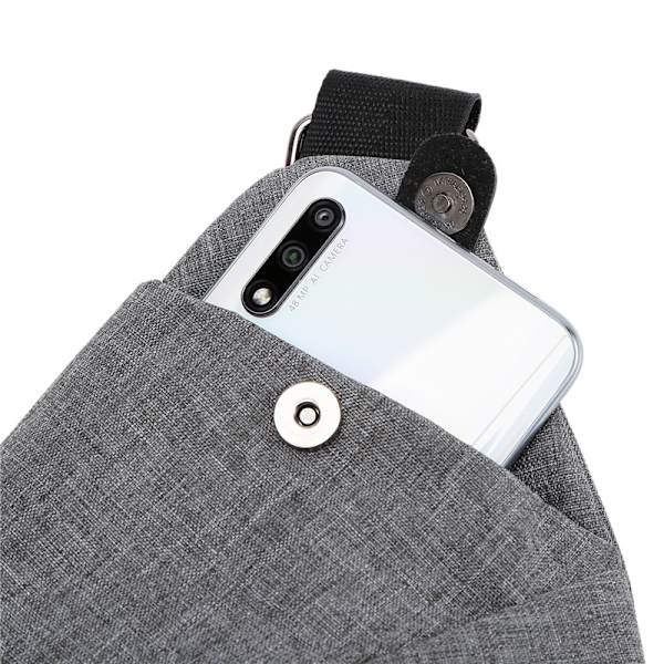 Herre Sling Crossbody Taske Letvægts Brysttaske Vandresistent