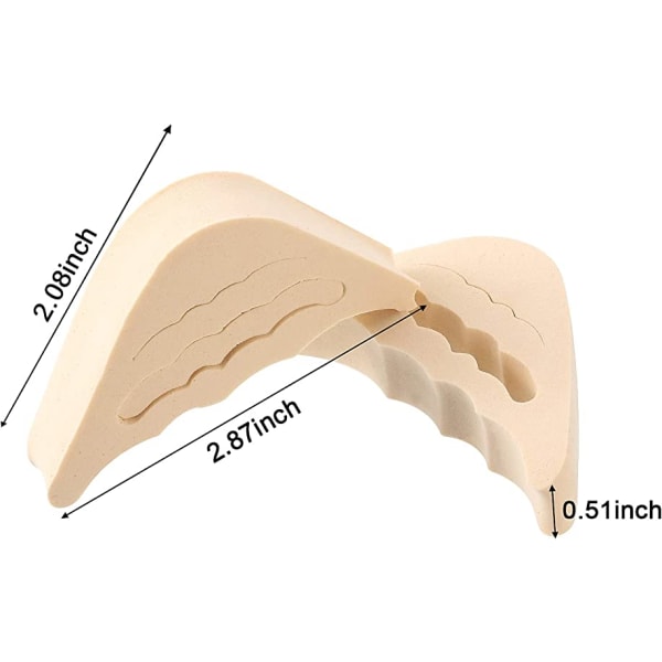 4 paria säädettävää kenkäntäytettä, unisex-kokoa, suuret kengänlisäkkeet, Bi
