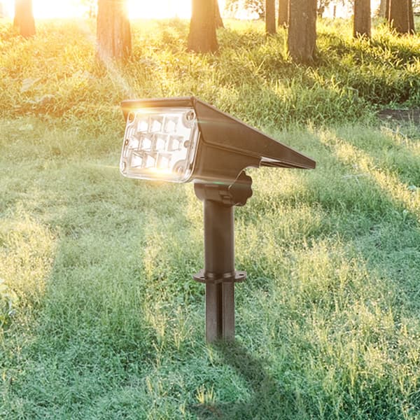 Pakke med 1 solcellelamper udendørs, 10 LED solcellelamper udendørs Col