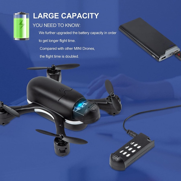 Mini Drone for barn nybegynnere med 720p kamera med gaveetui, 88c3 | Fyndiq