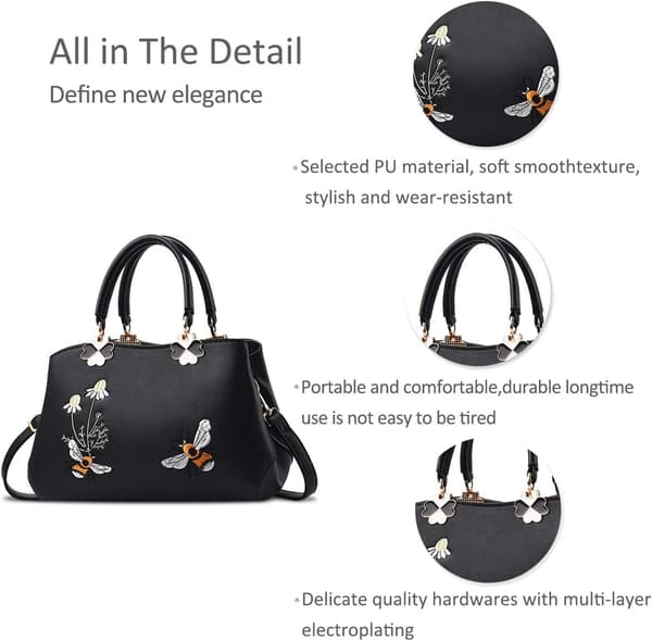 Retro Top-Handle Håndtasker Dame Crossbody Taske Kvinder Mode A