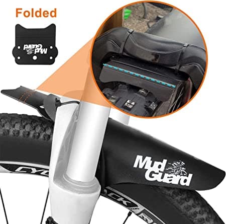 Cykelskärmar Set, XCOZU 3 st Fällbara Cykel MTB Skärmar Fr