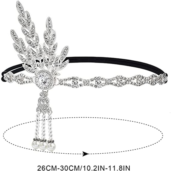 20'er Pandebånd, 20'er Gatsby Krone, Pandebånd, Gatsby Flapper Vintage