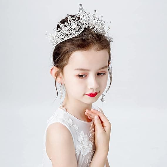 Diamond Crown Headwear (Sølv), Princess Bride Crystal Diamond,