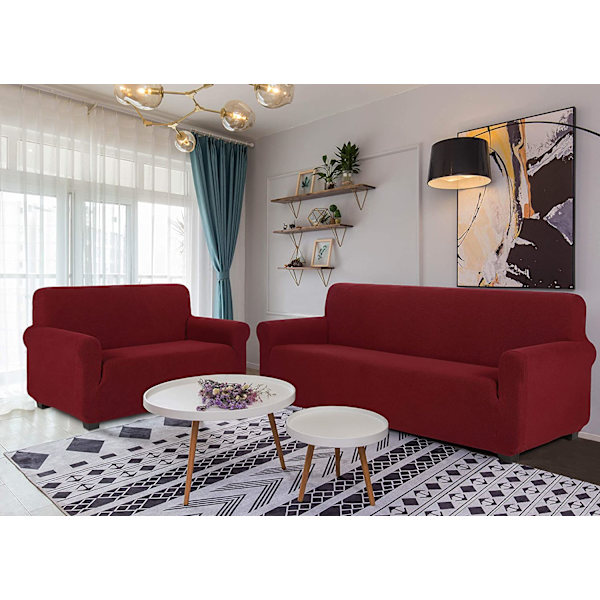 TIANSHU firkantet sofaovertræk, jacquard strækbart strækbart sofaovertræk wi
