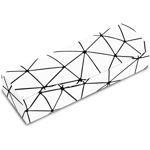 White lattice dazzling glasses case,Portable protective case for