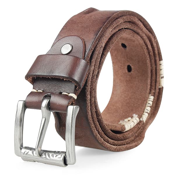 Herr Läderbälte, Full Grain Läder med Anti-Scratch Pin Spänne