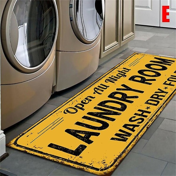 Non-Slip Floor Mat Laundry Room Mat Entrance Doormat Self-Service