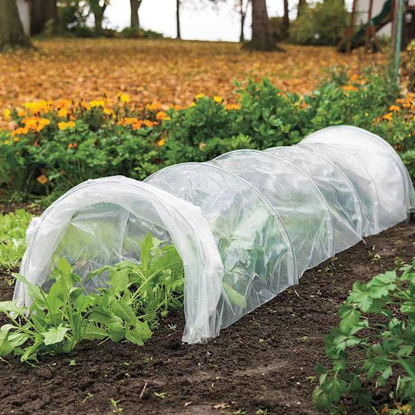 2*5m Drivhus Plastfolie Transparent Polyethylen Film Vandtæt Vindtæt Frost Sikker Udendørs Planter Anti-UV Drivhus Plastdæksel