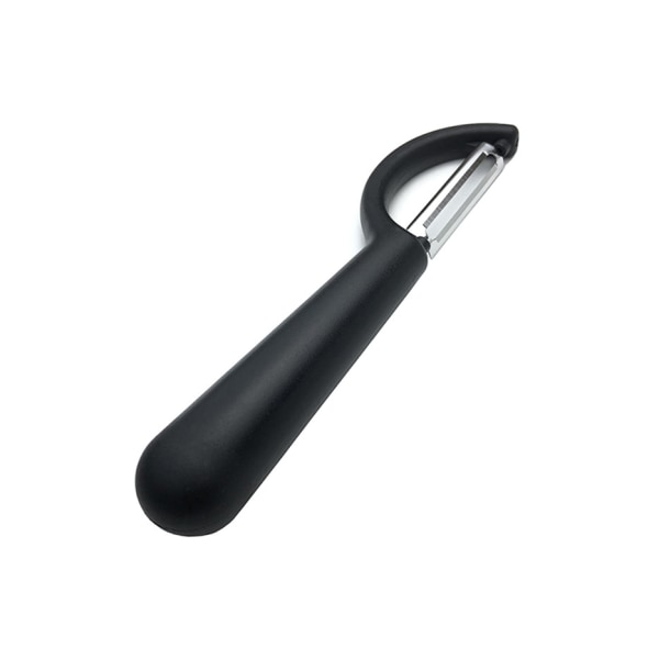 Sæt med 1 skrællere, ergonomisk håndtag, (sort)