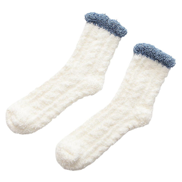 5-pack Varma och Fluffiga Sovsstrumpor för Kvinnor, Bekväma Mid-calf Vinterstrumpor
