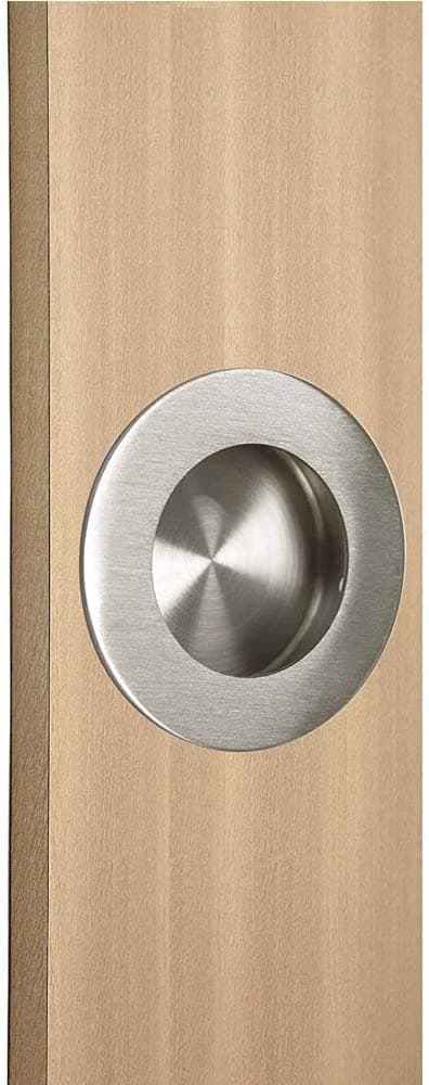 2 stk 65mm runde runde innfelt skyvedørhåndtak