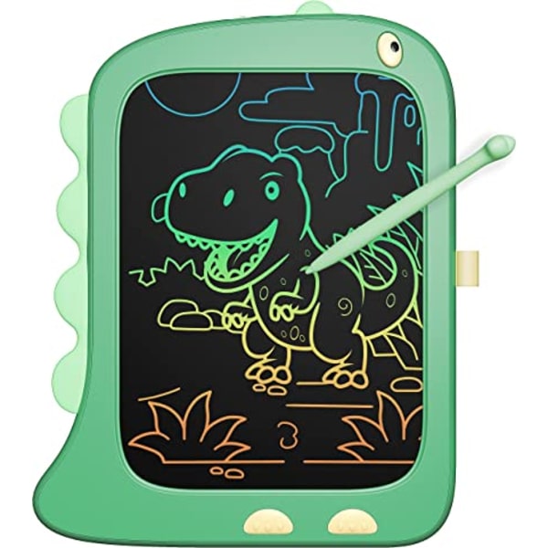 Tablet til børn (grøn), legetøj til 3-årige, LCD-skrivetablet