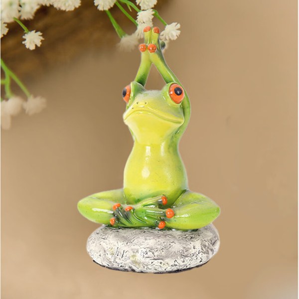 Froskefigurer Dekor Funny Creative Craft Resin Frog Sculptu