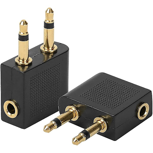 Flygende headset-adapter stereo auxiliary jack headset-adapter (bl