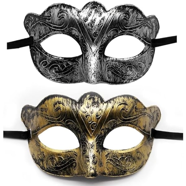 2 deler Carnival Maskerade Masker, Maskerade Carnival Masker