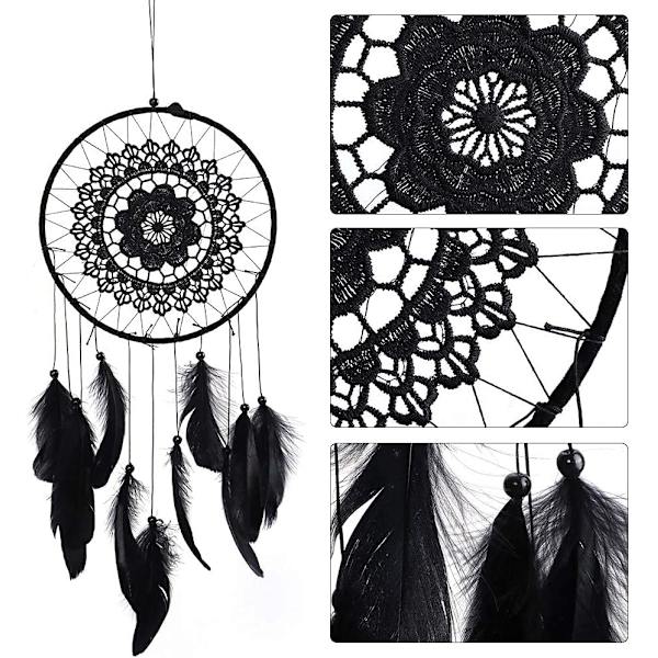 Blå-Dreamcatcher Sort, Dream Catcher Dreamcatcher med Perler a