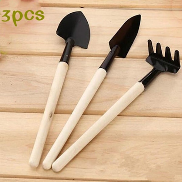 3 Mini Hageverktøy Sett Liten Spade Spade for Sukkulenter Planter