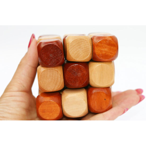 Twisted Cubes Trähjärnpussel - Trähjärnteasers - Hjärna