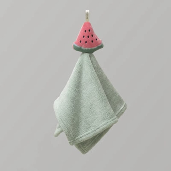 (Ljusgrön)　Quick Dry Absorberande hängande fleece för tvättlapp A