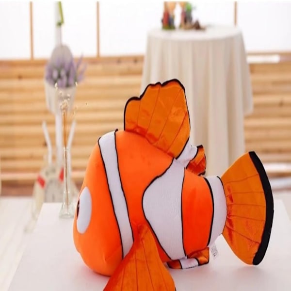 Clown fisk plyschleksak 25 cm, clown fisk plyschdocka, clown fisk kudde