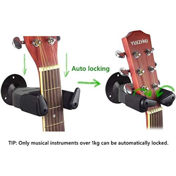 Gitarrväggfäste, väggmonterat universellt gitarrhängare med B