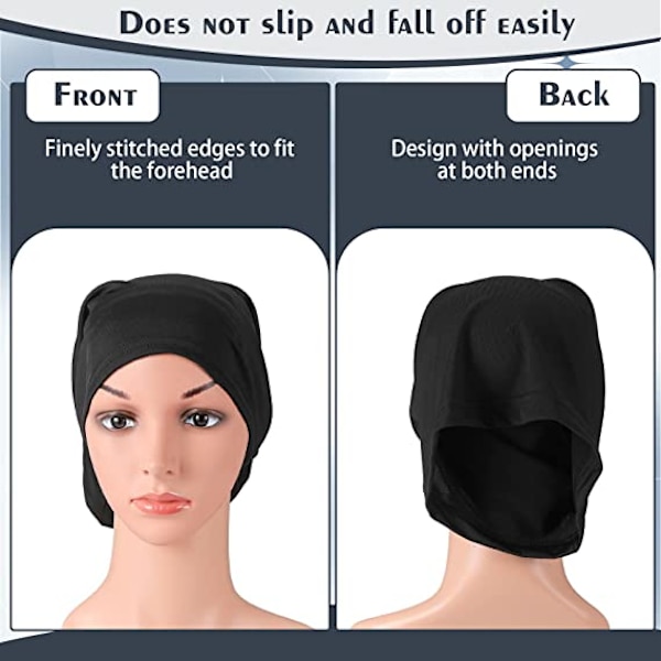 2 stykker Hijab Tube Turban Hijab Hovedtørklæde Åndbar Hijab Cap