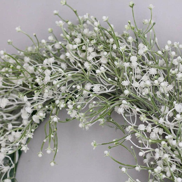 Vit Gypsophila Krans, Konstgjord Gypsophila Blomstergirlang Sp