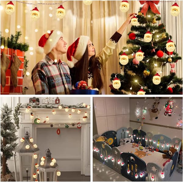Julelys, vanntette batteridrevne LED-julelys